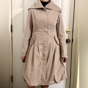 Beige bomber coat M